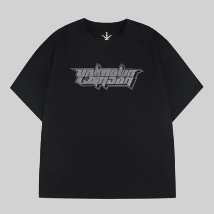 RETRO LOGO RHINESTONE TEE BLACK