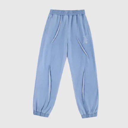 Unknown London Retro Logo Joggers Blue 2
