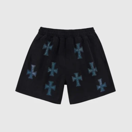 Unknown London Rhinestone Shorts Black 2