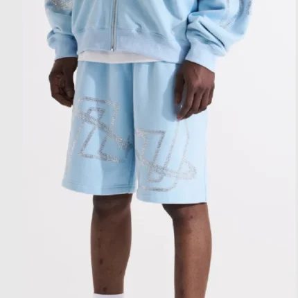 Unknown London Rhinestone Shorts Blue 1 700x823 1