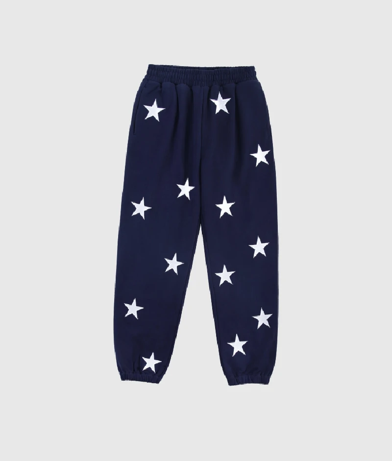 Unknown London Star Joggers Navy 2 Unknown London Star Joggers Navy 2