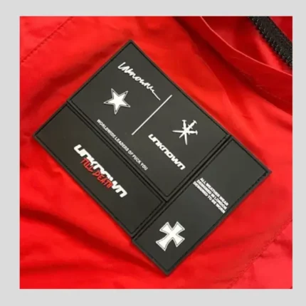 UNKNOWN LONDON Cross Rhinestone Puffer Jacket 1