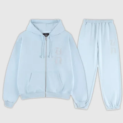 Unknown London Rhinestone Tracksuit Baby Blue 5