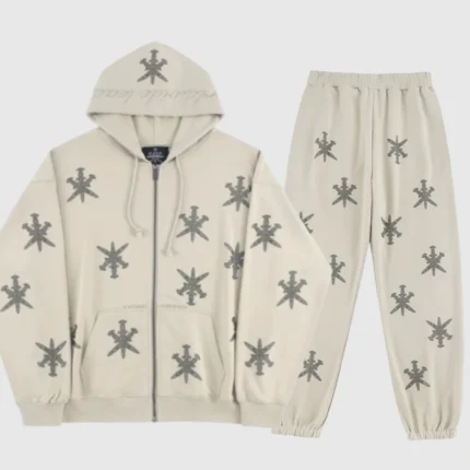 Unknown London Rhinestone Tracksuit Sand 3