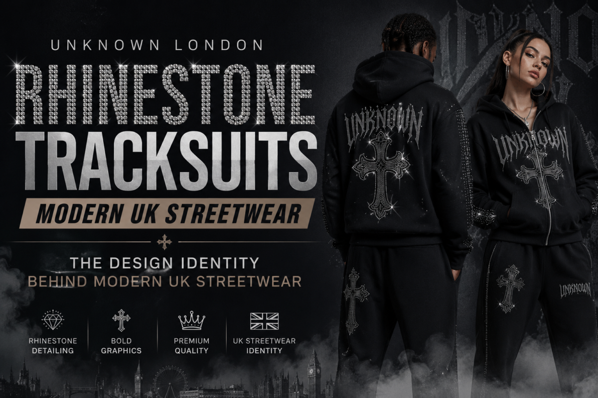 Unknown London rhinestone tracksuits0